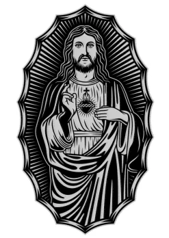 NEU Temporäres Tattoo-Motiv Reality, 10,5 x 14,8cm, Prison Bild Jesus