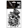 NEU Temporäres Tattoo-Motiv Reality, 10,5 x 14,8cm, Prison Totenkopf mit Blüten