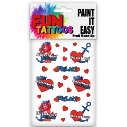 NEU Temporäres Tattoo-Motiv, 10,5 x 14,8cm, Karneval Düsseldorf Löwe