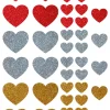 NEU Temporäres Tattoo-Motiv, 10,5 x 14,8cm, Basic Glitter Herzen