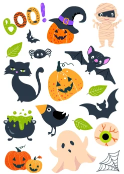 NEU Temporäres Tattoo-Motiv, 10,5 x 14,8cm, Kids Halloween