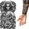 NEU Temporäres Tattoo Tag der Toten, 14x30cm