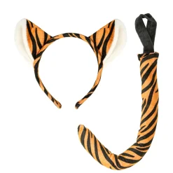 NEU Tier-Kostüm-Set Tiger, mit Ohren und Schwanz
