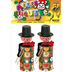 NEU Tischfeuerwerk Alles Gute / Schornsteinfeger, 2er-Pack