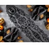 NEU Tischläufer Halloween aus schwarzer Spitze, ca. 180x35cm