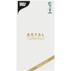 NEU Tissue-Tischdecke Royal Collection, mit Prägung, 120 x 180 cm, Weiß