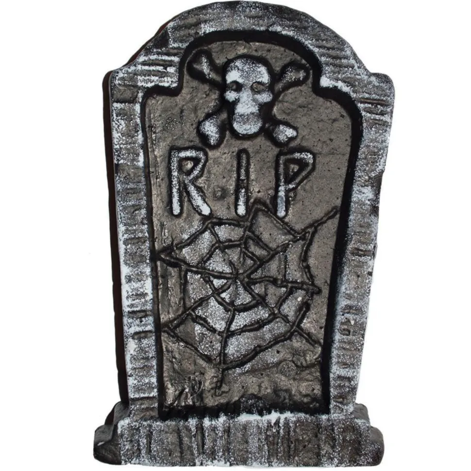 NEU Top-Halloween-Deko - Mini-Grabstein, grau, 20 x 13 cm
