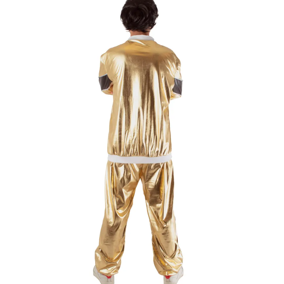 NEU Trainingsanzug Sporty Simon, Metallic Gold-Schwarz, Größe 48-50