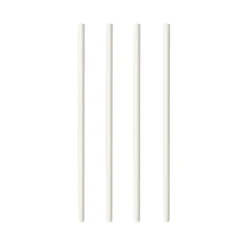 NEU Trinkhalme Pure aus Papier, Ø 6 mm, 20 cm, 100 Stück, Weiß