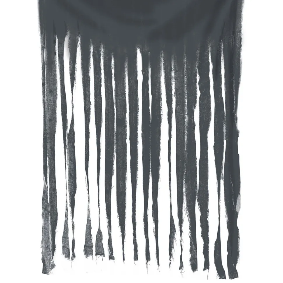 NEU Türvorhang Halloween-Fetzen, 1x2m, grau