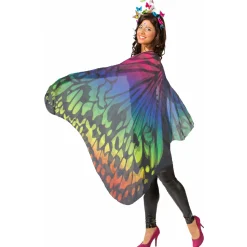 NEU Umhang / Cape Schmetterling, Regenbogen, Einheitsgröße