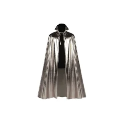 NEU Umhang Metallic-Silber mit Stehkragen, Einheitsgröße