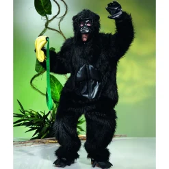 NEU Unisex-Kostüm Gorilla, schwarz, Einheitsgröße