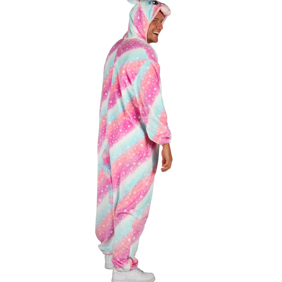 NEU Unisex-Kostüm Plüsch-Overall Einhorn, bunt, Gr. XS-S