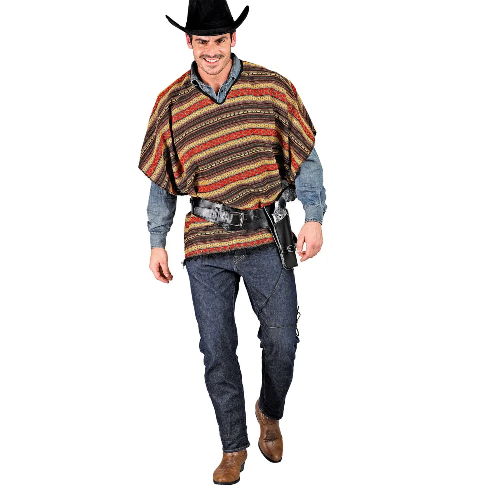 NEU Unisex-Kostüm Wild West Poncho, wendbar, Einheitsgröße