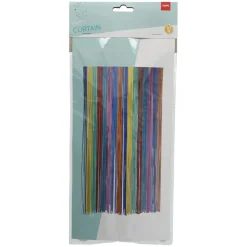 NEU Vorhang Lametta Color Pop bunt, 2m lang - 1m breit