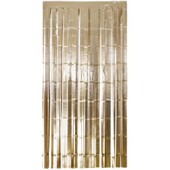 NEU Vorhang Lametta matt gold, 2m lang - 1m breit