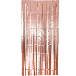 NEU Vorhang Lametta matt rosè-gold, 2m lang - 1m breit