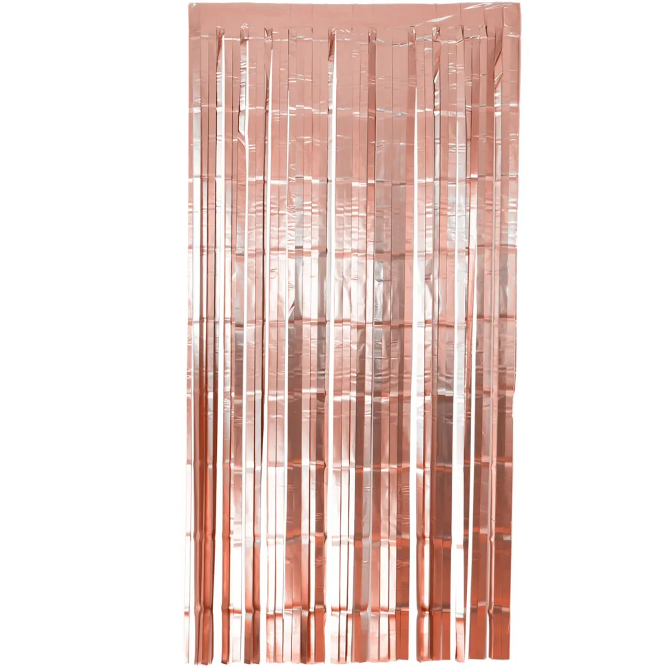 NEU Vorhang Lametta matt rosè-gold, 2m lang - 1m breit