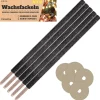 NEU Wachsfackeln mit Tropfschutz, 60 cm, 5 Stück