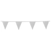 NEU Wimpelkette aus Pappe, Glitter-Silber, 6m