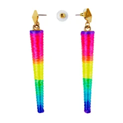Ohrringe länglich, Regenbogen
