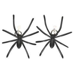 Ohrringe Spinnen, schwarz