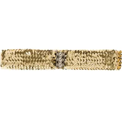 Pailetten-Stretch-Gürtel, gold