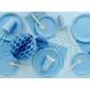 Pappbecher - Hellblau - 250ml - 6 Stück