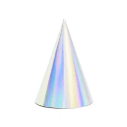 Partyhüte – Irisierend – 16 cm – 6 Stück