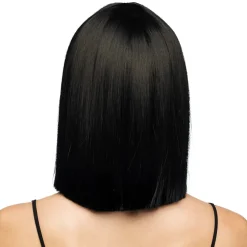 Perücke Damen Djamilla, Longbob, Premium-Qualität, Schwarz