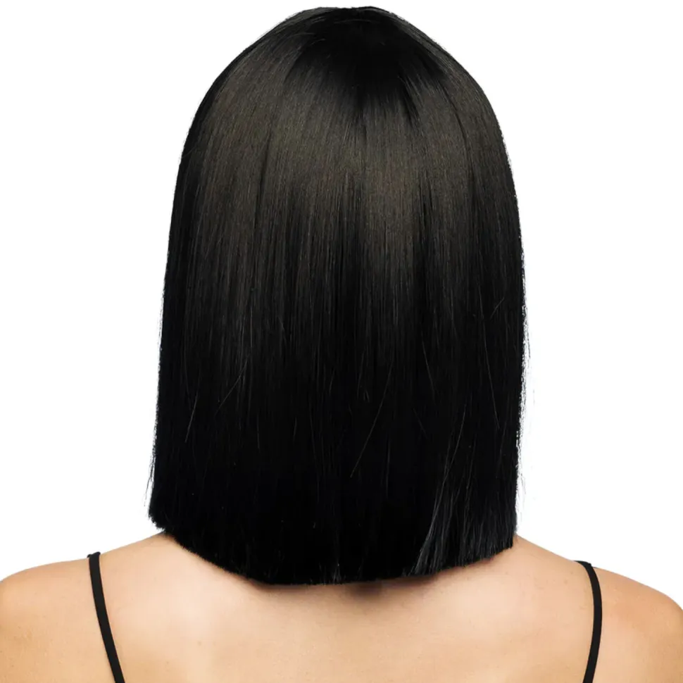 Perücke Damen Djamilla, Longbob, Premium-Qualität, Schwarz