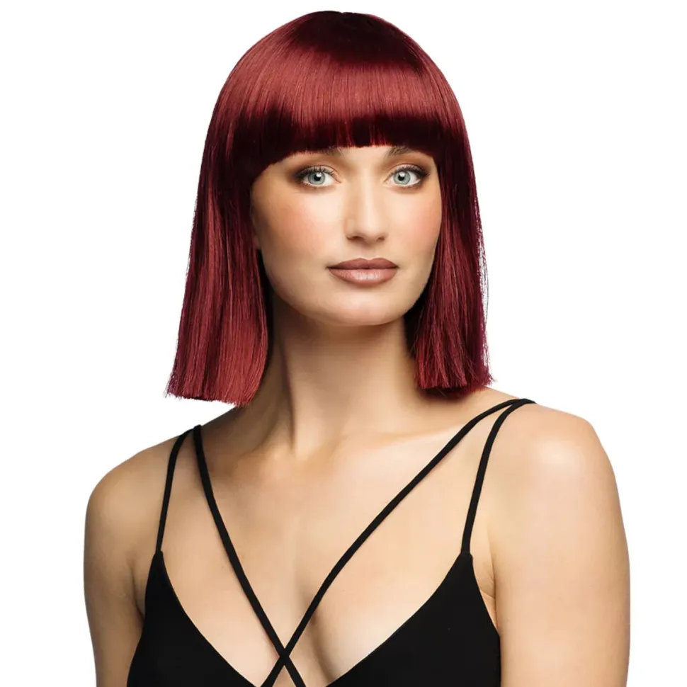 Perücke Damen Djamilla, Longbob, Premium-Qualität, Sienna Braun