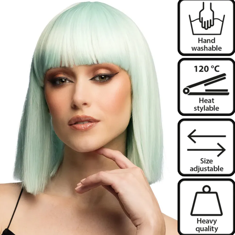 Perücke Damen Djamilla, Longbob, Premium-Qualität, Mint