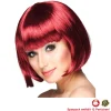 Perücke Damen Foxy Bob, Pagenkopf mit Pony, Cabaret, bordeaux - SPARPACK mit 12 Stück