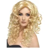 Perücke Damen Halblang mit Mittelscheitel gelockt, Glamour, blond