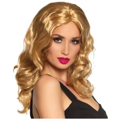 Perücke Damen Langhaar leicht gelockt, Celebrity, blond