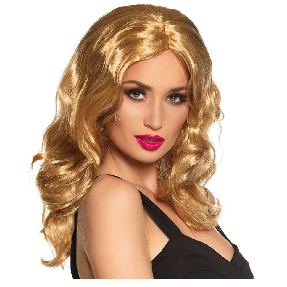 Perücke Damen Langhaar leicht gelockt, Celebrity, blond