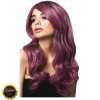 Perücke Damen Langhaar, Wellig mit Mittelscheitel, Premium-Qualität, Khloe, mauve