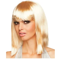 Perücke Damen Longbob, Pagenkopf mit Pony, Dance, blond