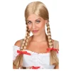 Perücke Damen Mittelscheitel mit zwei geflochtenen Zöpfen Adelheid, blond