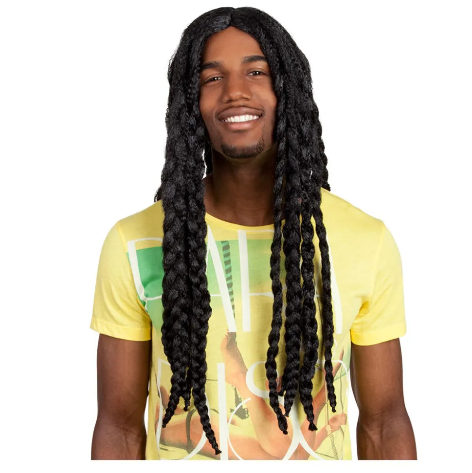 Perücke Herren Dreadlocks Langhaar, Soul rebel, schwarz
