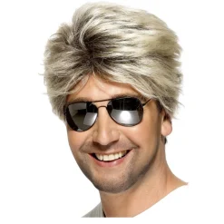 Perücke Herren Kurzhaar 80er Street Dance, blond