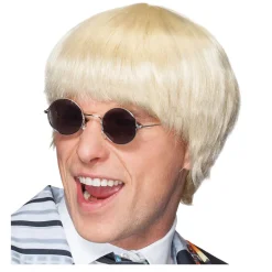 Perücke Herren Kurzhaar Music Man, Pilzkopf, blond
