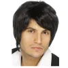 Perücke Herren Kurzhaar Music Man Boy Band, schwarz