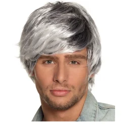 Perücke Herren Kurzhaar Music Man, Tyler, weiß