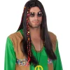 Perücke Hippie-Man, schwarz
