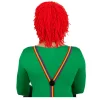 Perücke Unisex Clown aus Wolle, rot