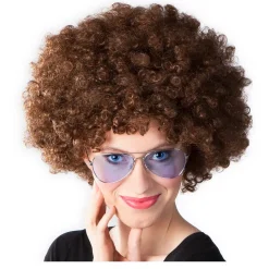 Perücke Unisex Damen Super-Riesen-Afro Locken, braun
