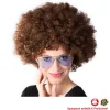 Perücke Unisex Damen Super-Riesen-Afro Locken, braun - SPARPACK mit 6 Stück